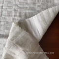 Checked Solid Colour Jacquard Line Linen Cotton Fabric